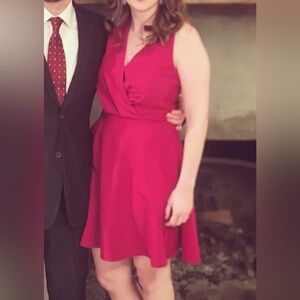 Rose color Adelyn Rae Cocktail Dress